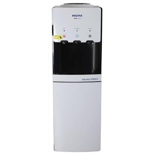 Voltas Water Dispenser Floor Mounted Minimagic Spring RV + White Hot,Cold & Normal Top Load with Cooling Cabinet 38.5D x 37W x 101H Cm