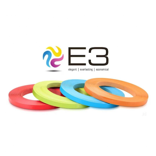 E3 PVC Edge Band Tape Colour Gothic Grey 1019 Thickness 1 MM 25 MM 50 Mtr