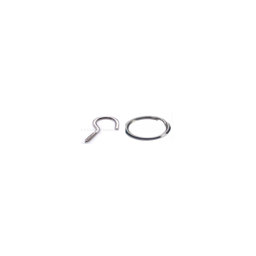 Round Shape Key Rings Dia 25 MM & SS J Hook 1 Inch