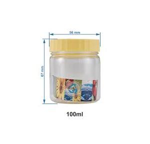 Pet Jar Round 100ml With Lid