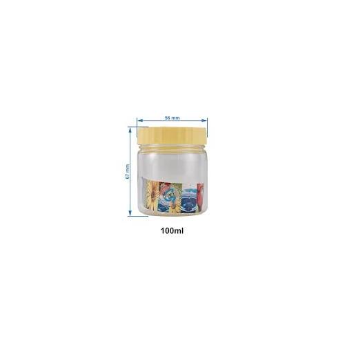 Pet Jar Round 100ml With Lid