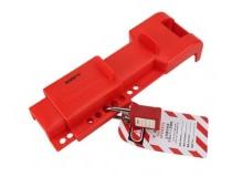 Asian Loto ALC-VLBU Butterfly Valve Lockout With ALC-LPL Long Shackle Lockout Padlock For Butterfly Valve 90 to 200 MM