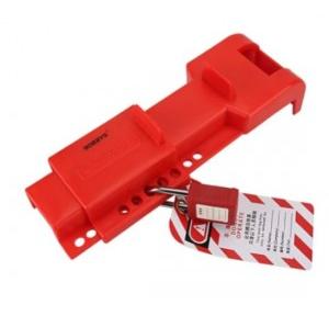 Asian Loto ALC-VLBU Butterfly Valve Lockout With ALC-LPL Long Shackle Lockout Padlock For Butterfly Valve 90 to 200 MM