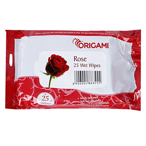 Origami Wet Wipes 15x25 Cm 25 Pulls