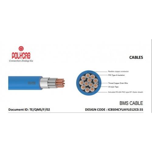 Polycab Cable BMS 12 Core 0.5 Sqmm Flexible copper Screened Per mtr