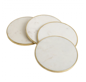 Vellune Coaster Marble Round Shape 4 Inch