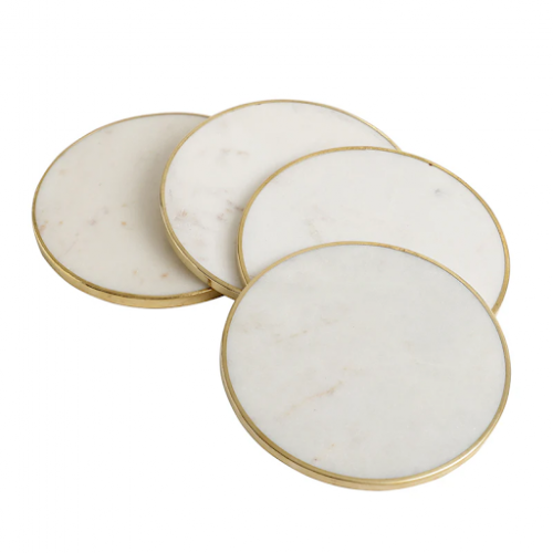 Vellune Coaster Marble Round Shape 4 Inch