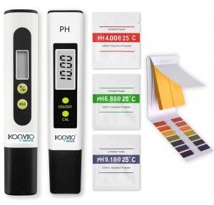 Konvio Neer Water Testing Kit With Buffer Powder Total pH Meter TDS Meter and pH Strip Combo