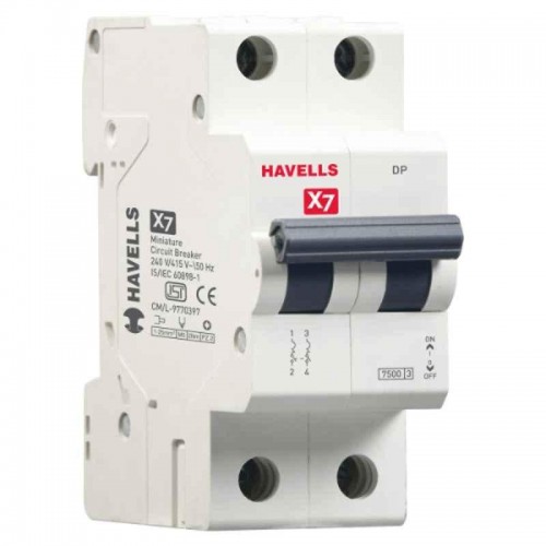 Havells  MCB DHMYCDPM032 X7 32A Double Pole C Curve