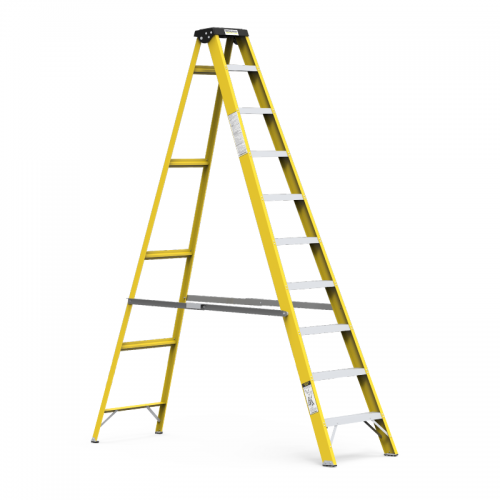 Y-Access Ladder 8307 Single Sided Self Supporting Maximum Reach 3460 MM FRP 3.28 Mtr 10 Steps