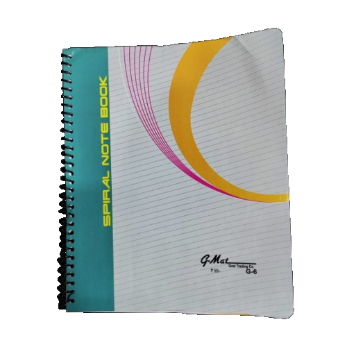Spiral Notebook No 5 1/6 18.5 x 22.3 cm 80 Pages