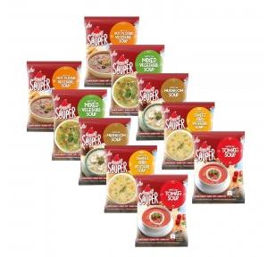 Bambino Soups Special Combo Pack Flavour Tomato 2Pkt, Mushroom 2Pkt,  Hot n Sour 2Pkt, Sweet Corn 2Pkt,  Mix Veg 2Pkt Pack of 10