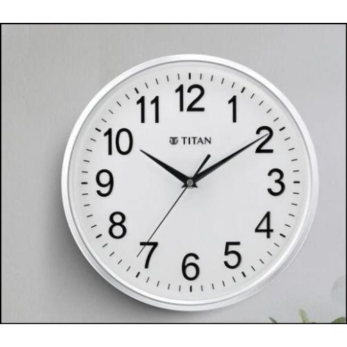 Titan Wall Clock White Faced Silent 30 CM