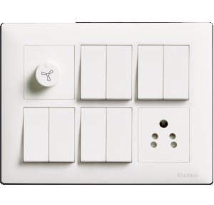 Honeywell Surface Box With Front Plate EW112WHI MK EVO 12M White PVC 12M