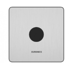 Euronics Urinal Flusher EU54BE Automatic Recessed Sensor Range 65 CM Self Flush Infra Red Sensor Battery + Electrical Adapter