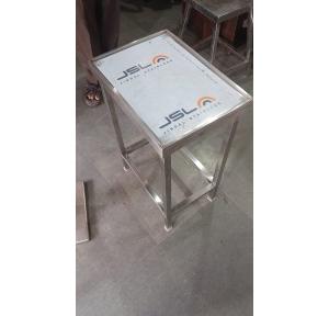 Stand For Spoon Sterilizer Stainless Steel H2.7xW1.5xD1 Feet Stand Capacity 10 Kg