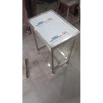 Stand For Spoon Sterilizer Stainless Steel H2.7xW1.5xD1 Feet Stand Capacity 10 Kg