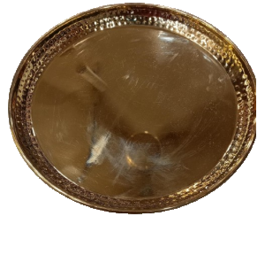 Thali Brass Finish Others 14 Inch Gold