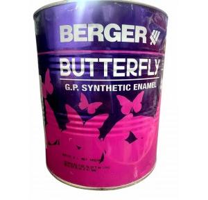 Berger Enamel Paint Butterfly High Gloss 1 Ltr Smoke Grey