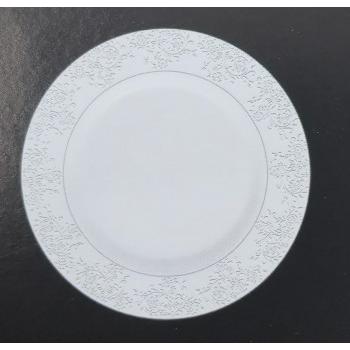 La Opala Dinner Set Diva Velvett Collection Opal Glass Crockery 45 Pcs Aria White