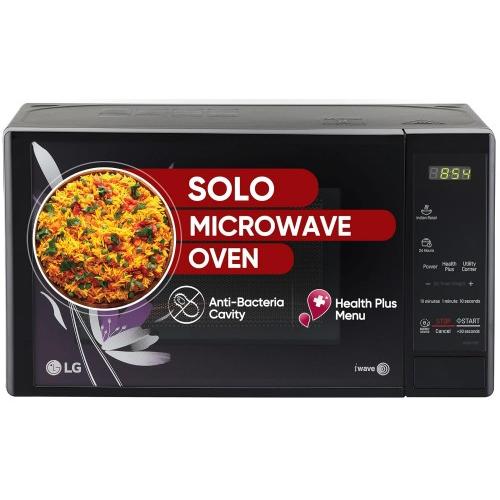 LG Microwave Oven MS2043BP 20 Ltr Solo I Wave Technology Auto Cook Menu Black