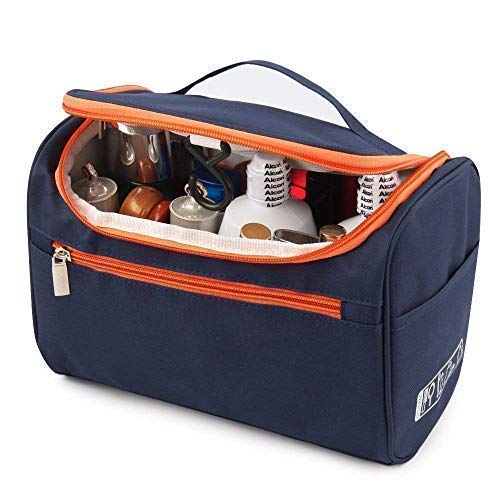 Rabbonix Toiletry Bag Cosmetic Makeup Organizer Blue