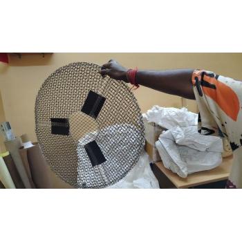 Fan Cover 18 Inch Nylon Net Fan Mesh Covers For Finger Protection Black+White Pair
