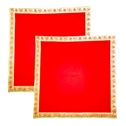 Velvet Cloth Red Color 18 X 18 Inch