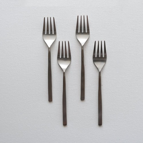 Kyros Faro Dessert Fork VE014389 Thickness 6 MM Stainless Steel 19 CM