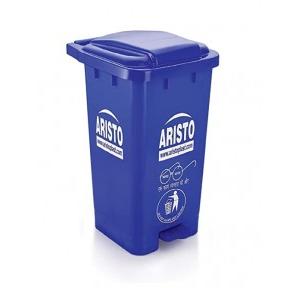 Aristo Waste Bin With Pedal Blue Plastic 70 Ltr