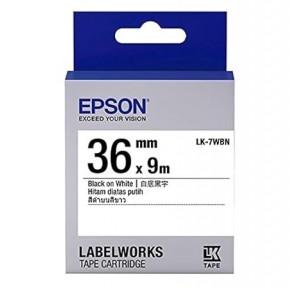 Epson Tape LK-7WBN Black and White 36 MM 9 Mtr