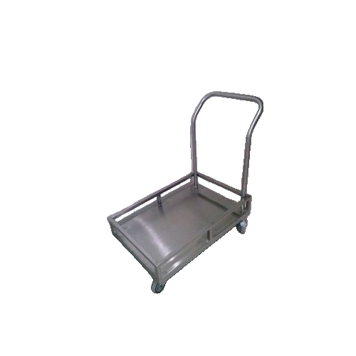 Platform Trolley With 3 Side Support Railing Weight Capacity Upto 200 Kg 4 Side Railing  SS202 2x3 Feet