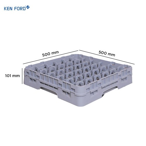 Kenford Glass Rack Base BR-0136 36 Compartment 500 X 500 X 101 mm