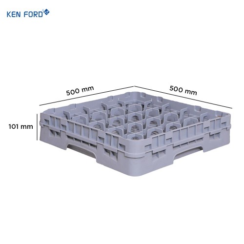 Kenford Glass Rack Base BR-0125 25 Compartment 500 X 500 X 101 mm