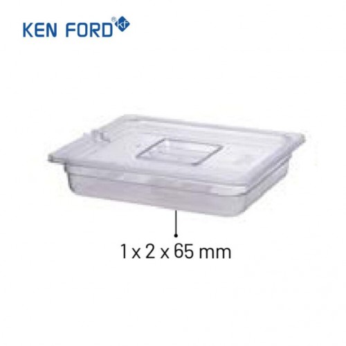 Kenford GN Pans GN-1265 Trans. 3.9 Ltr Size 1/2x65 MM