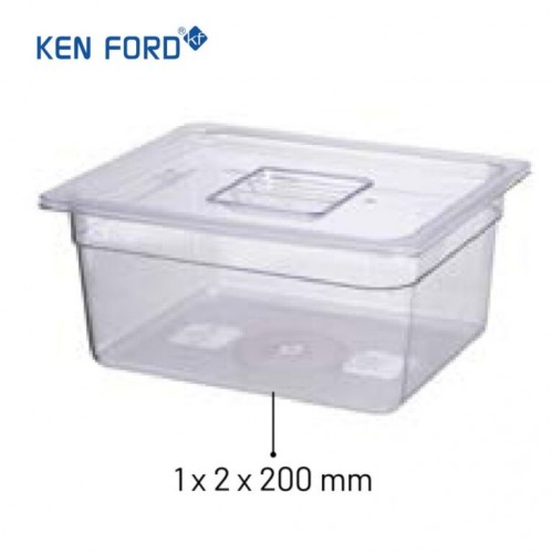 Kenford GN Pans GN-12200 Trans. 11.7 Ltr Size 1/2x200 MM