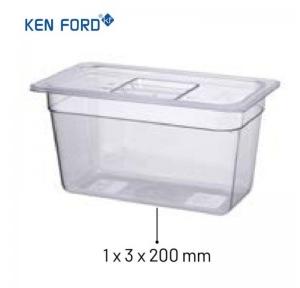 Kenford GN Pans GN-13200 Trans. 1/3x200 MM Size 6.9 Ltr