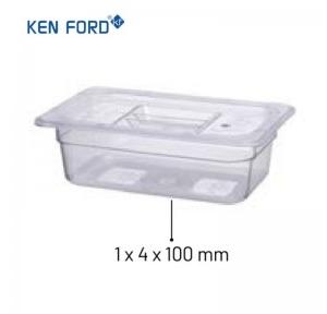 Kenford GN Pans GN-14100 Trans.  1/4x100 MM Size 2.5 Ltr