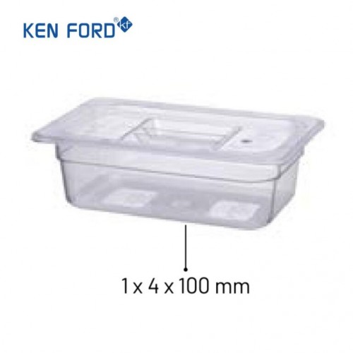Kenford GN Pans GN-14100 Trans.  1/4x100 MM Size 2.5 Ltr