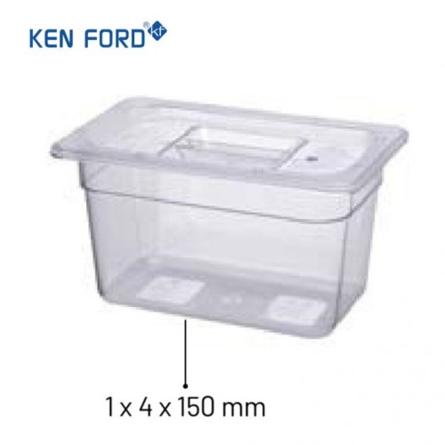 Kenford GN Pans GN-14150 Trans.  1/4x150 MM Size 3.7 Ltr