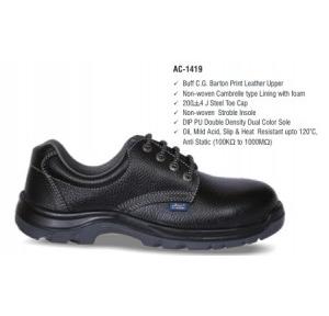 Allen Cooper Men Safety Shoes AC-1419 Black Double Density Size: 10 No