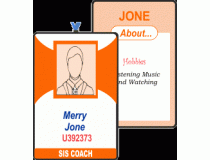 Temporary ID Card With Digital print & Card Pouch With Ribbon Size Standard