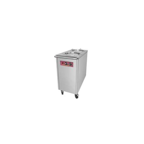 Double Plate Warmer SS304 100 Plates Size 500x900x950 MM Power 0.8KW Heaters 2 Nos Temp Range 30°C-80°C Castor Wheels 4 Nos Weight 50 Kgs