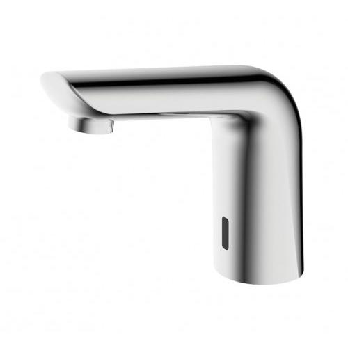 Hindware Pillar Tap F240003CP Deck Mount Brass Touch Free Sensor Polished Finished 16.6D x 5.8W x 14.8H CM