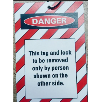 Lisc Do Not Operate Tag LISC-DT-DC