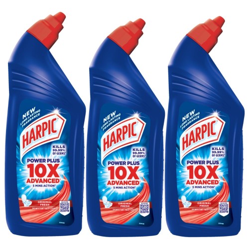 Harpic Toilet Cleaner Disinfectant Liquid 1L Pack of 3