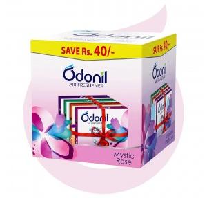 Odonil Air Freshener Blocks Bathroom Mixed Fragrances - 192g (48gx4)