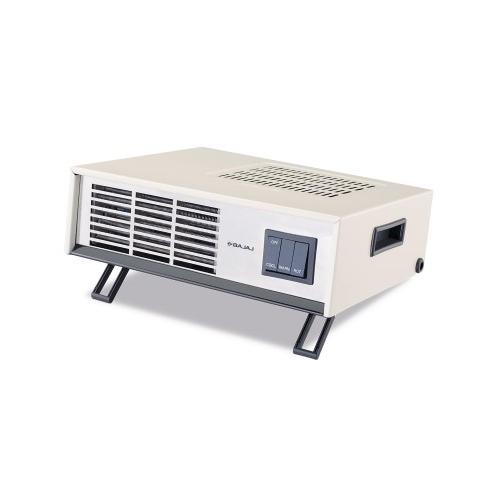 Bajaj Fan Heater Blow Hot 2000 Watts Portable Auto Thermal Cut Temperature Control 2 Heat Setting (1000W/2000W) D13.8xW5.1xH3.2 CM White