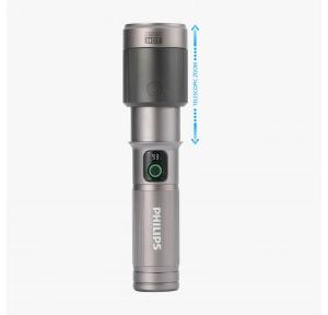Philips LED Torch SFL5101 Aircraft Rechargeable Aluminium Alloy 24.5 CM Zoom 2300 Lumens 4500mAh