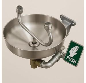 Escort Eye Wash Station MN 7019 Iris Wall Mounted Hand Operated SS304 2-Way Atomiser 30x30x25 CM
